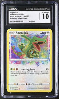 Rayquaza #138/185 2020 Vivid Voltage CGC 10