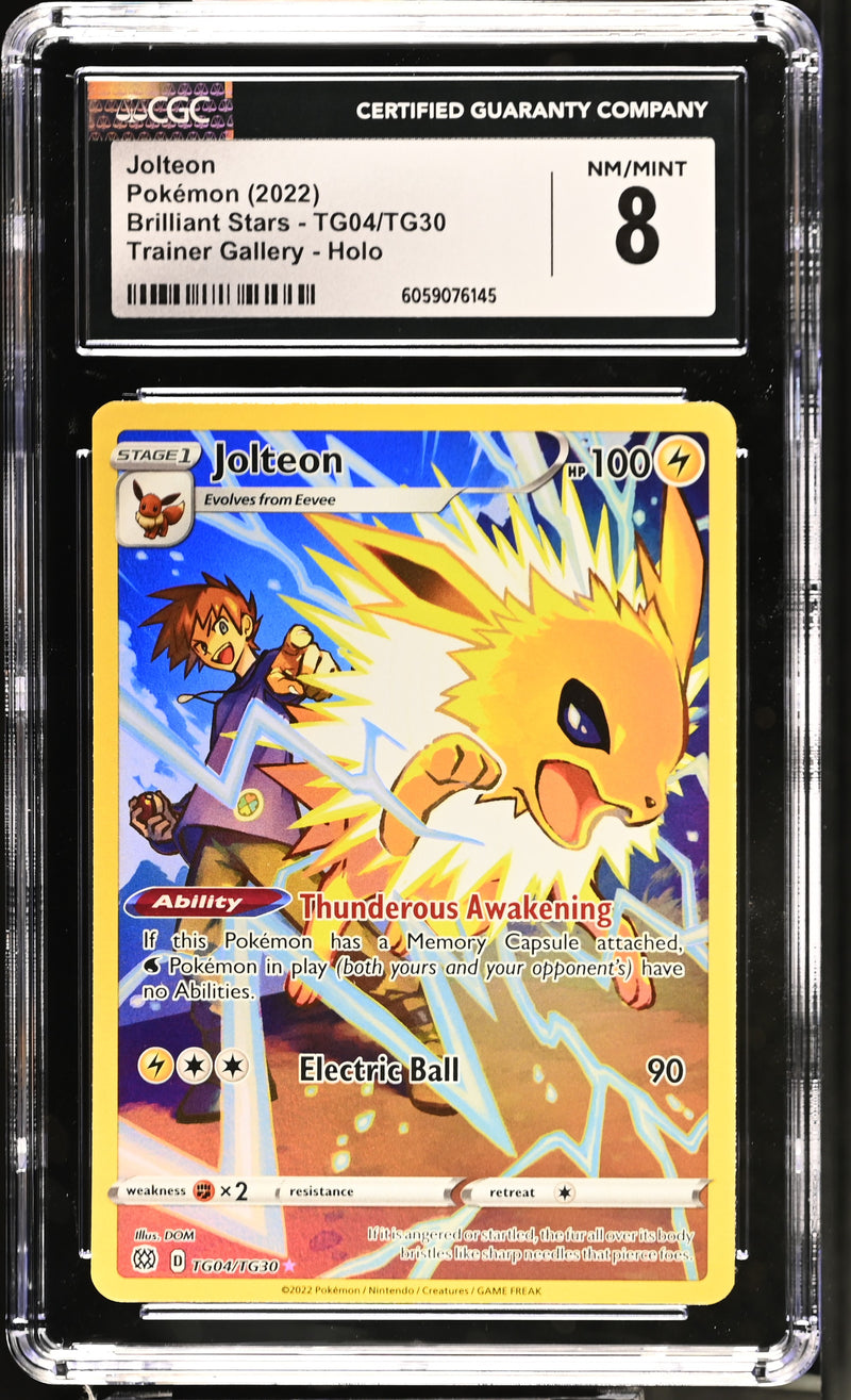 Jolteon #TG04/TG30 2022 Brilliant Stars CGC 8