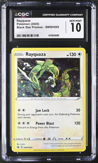 Rayquaza #SWSH029 2020 Black Star Promos CGC 10