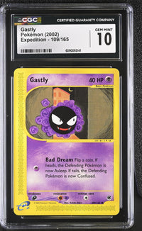 Gastly #109/165 2002 Expedition CGC 10