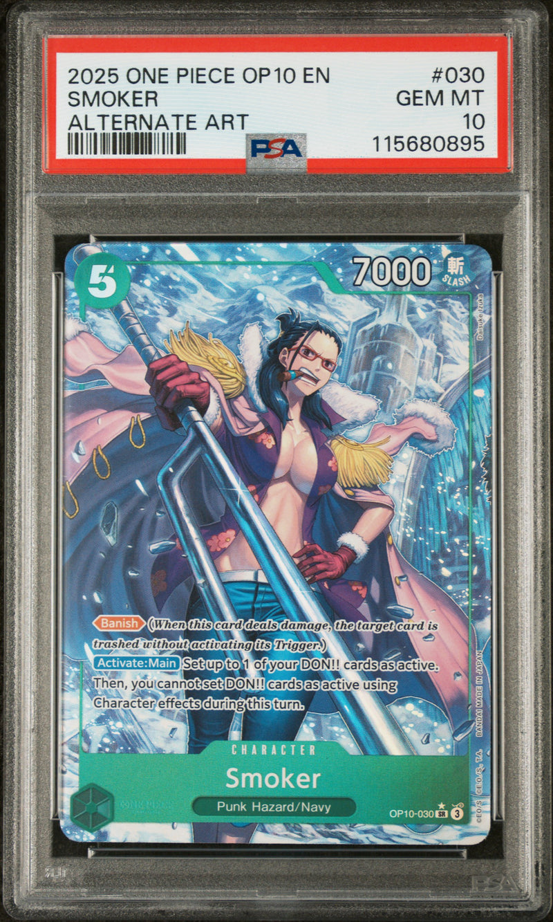Smoker #030 2025 One Piece Op10-Royal Blood PSA 10 Alternate Art