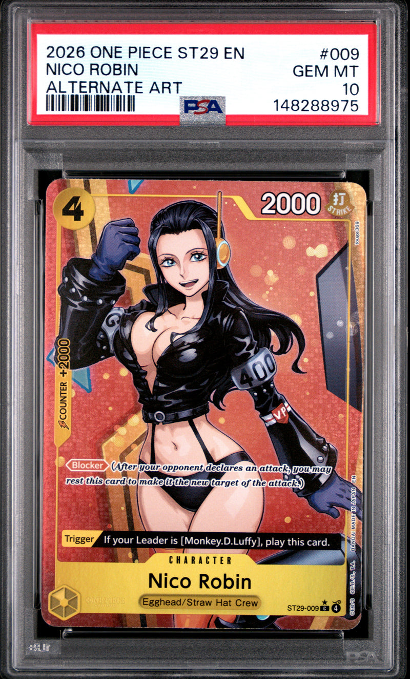 Nico Robin #009 2026 One Piece Starter Deck St29-Egghead PSA 10 Alternate Art