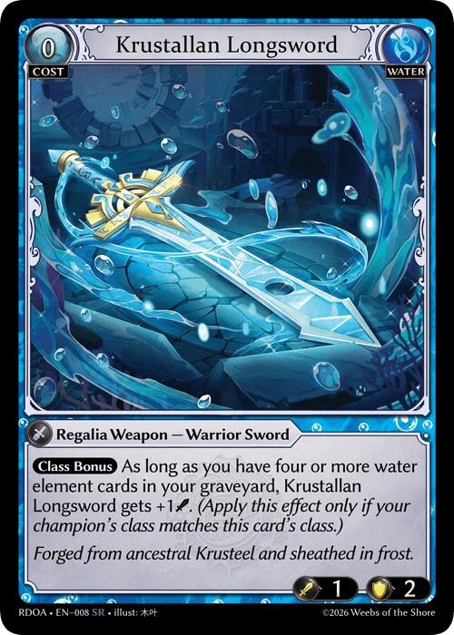 Krustallan Longsword (8) [Radiant Origins: Armaments]