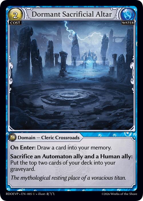 Dormant Sacrificial Altar (005) [Radiant Origins Event Pack]