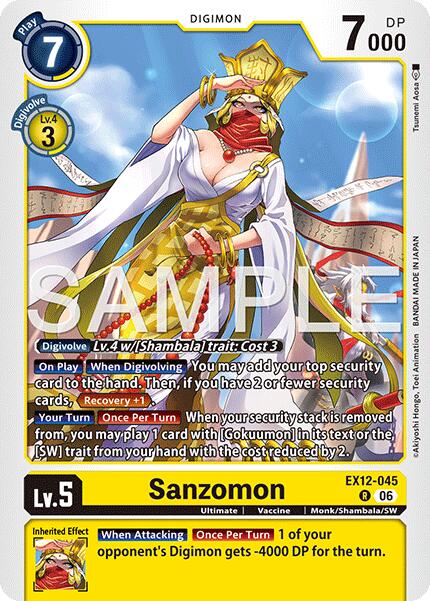 Sanzomon [EX12-045] [Digital World Shambala]