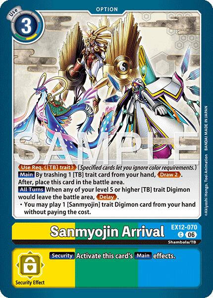 Sanmyojin Arrival [EX12-070] [Digital World Shambala]