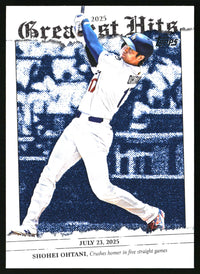 Shohei Ohtani 2026 Topps #GH-17 2025 Greatest Hits
