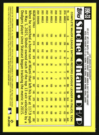 Shohei Ohtani 2025 Topps Update #U90-33 1990 Topps Baseball 35th Anniversary