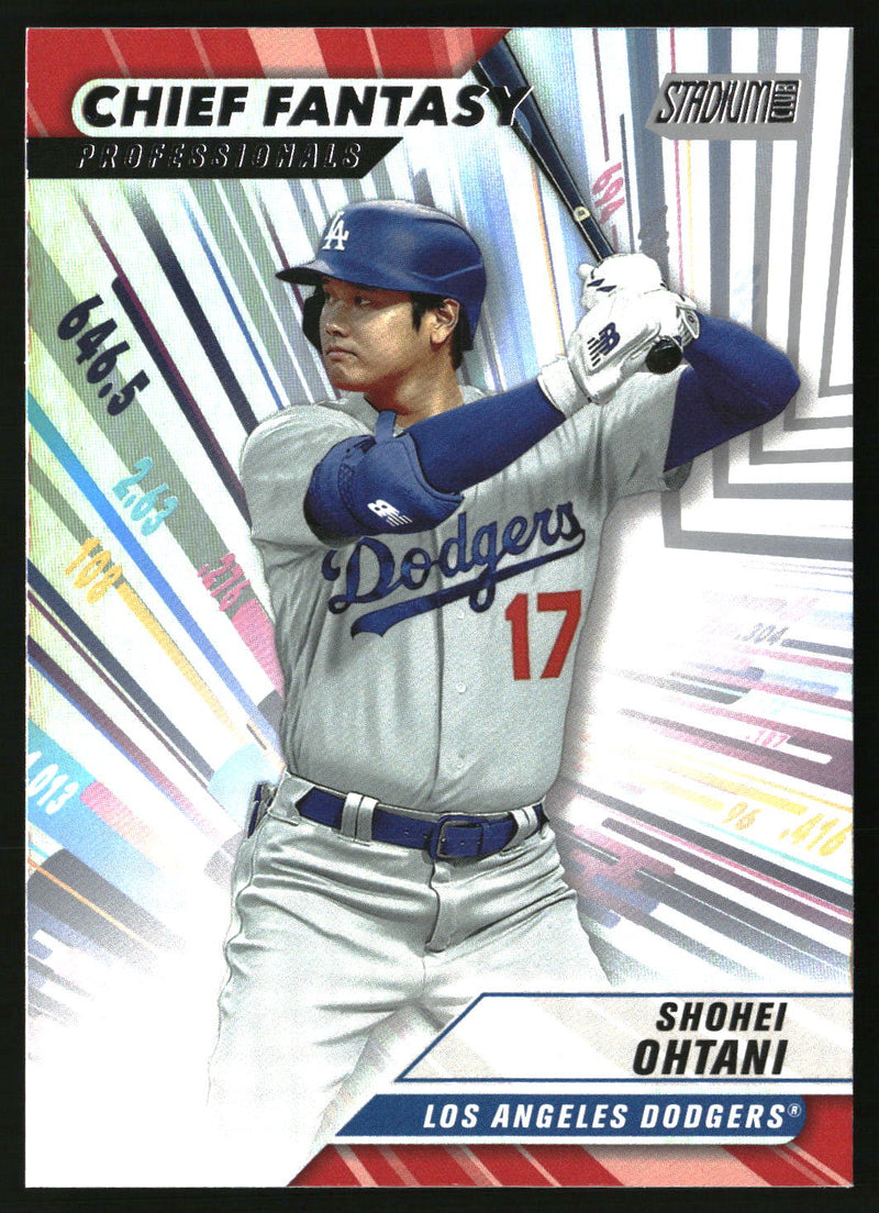 Shohei Ohtani 2024 Stadium Club #CFPRO-5 Chief Fantasy Professionals Red