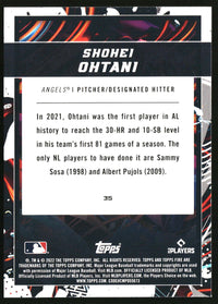 Shohei Ohtani 2022 Topps Fire #35