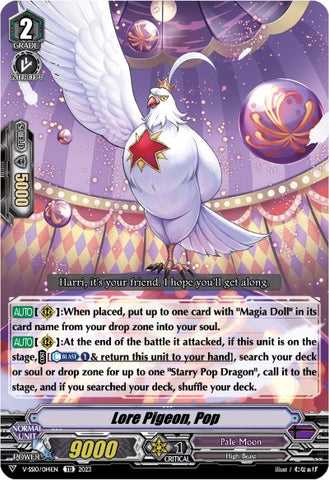 Lore Pigeon, Pop (V-SS10/014EN) [Premium Battle Deckset 2023]