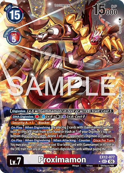 Proximamon [EX12-077] (Alternate Art) [Digital World Shambala]