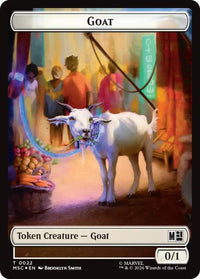 Goat // Soldier Double-Sided Token (Surge Foil) [Marvel Super Heroes Commander Tokens]