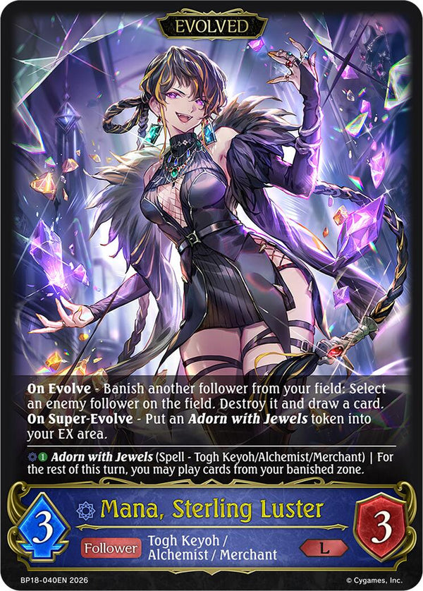 Mana, Sterling Luster (Evolved) (BP18-040EN) [Neometropolis]