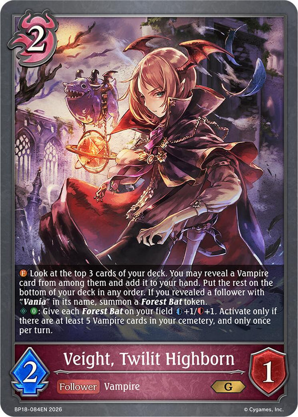 Veight, Twilit Highborn (BP18-084EN) [Neometropolis]