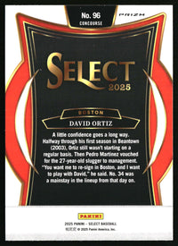 David Ortiz 2025 Panini Select #96 Ice Prizms