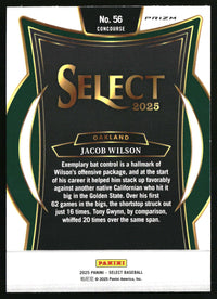 Jacob Wilson 2025 Panini Select #56 Ice Prizms