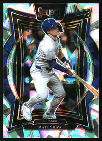Matt Shaw 2025 Panini Select #34 Ice Prizms