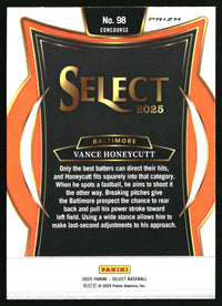 Vance Honeycutt 2025 Panini Select #98 Ice Prizms
