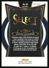 Kaelen Culpepper 2025 Panini Select #80 Ice Prizms