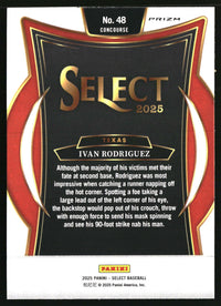 Ivan Rodriguez 2025 Panini Select #48 Ice Prizms