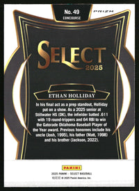 Ethan Holliday 2025 Panini Select #49 Ice Prizms