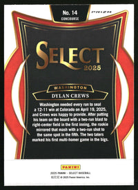 Dylan Crews 2025 Panini Select #14 Ice Prizms