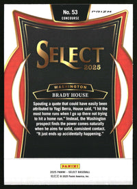 Brady House 2025 Panini Select #53 Ice Prizms