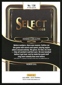 Eddie Collins 2025 Panini Select #138 Ice Prizms