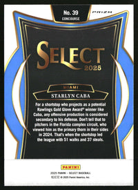 Starlyn Caba 2025 Panini Select #39 Ice Prizms