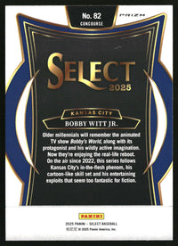 Bobby Witt Jr. 2025 Panini Select #82 Ice Prizms