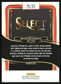 Bronson Arroyo 2025 Panini Select #103 Ice Prizms