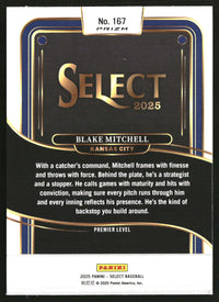Blake Mitchell 2025 Panini Select #167 Orange Flash Prizms