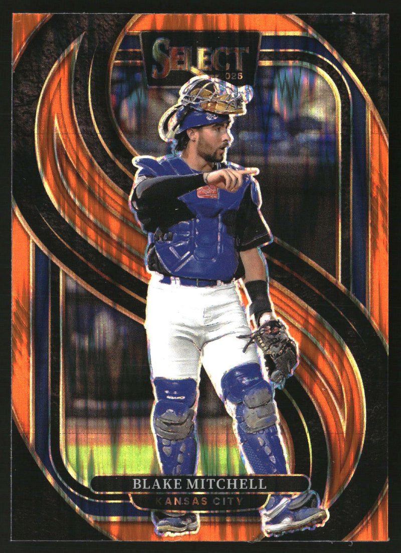 Blake Mitchell 2025 Panini Select #167 Orange Flash Prizms