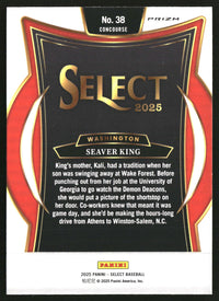 Seaver King 2025 Panini Select #38 Orange Flash Prizms