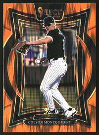 Colson Montgomery 2025 Panini Select #40 Orange Flash Prizms