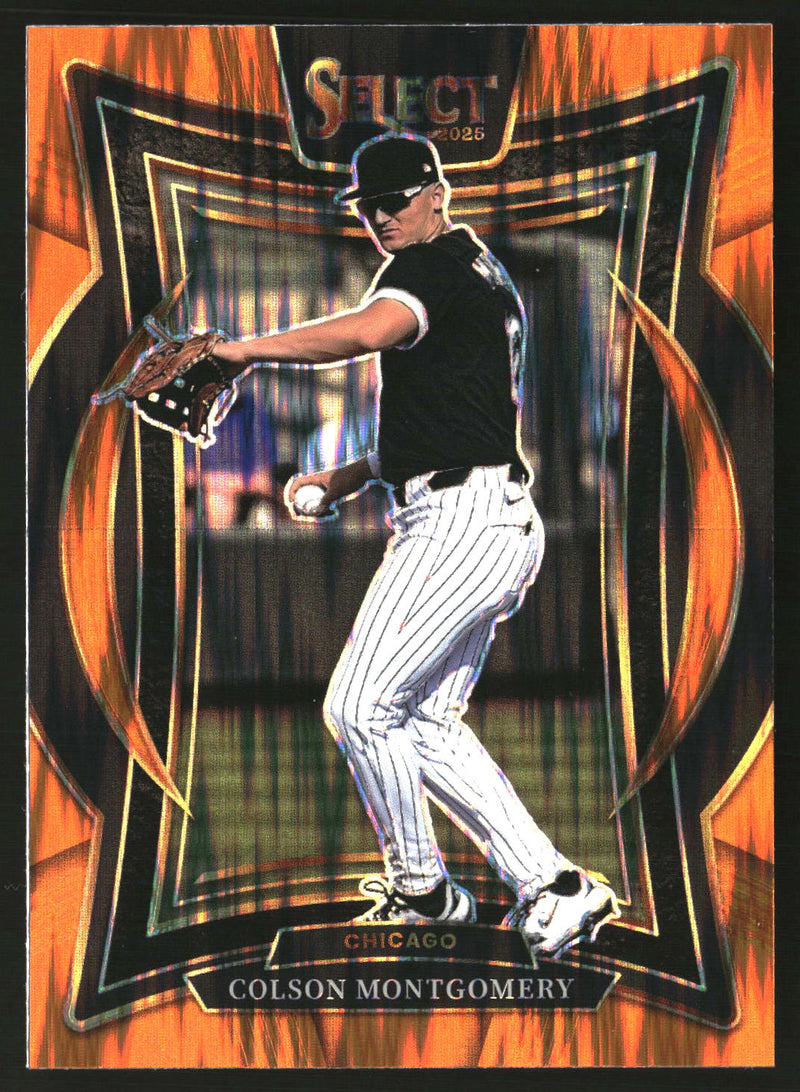Colson Montgomery 2025 Panini Select #40 Orange Flash Prizms