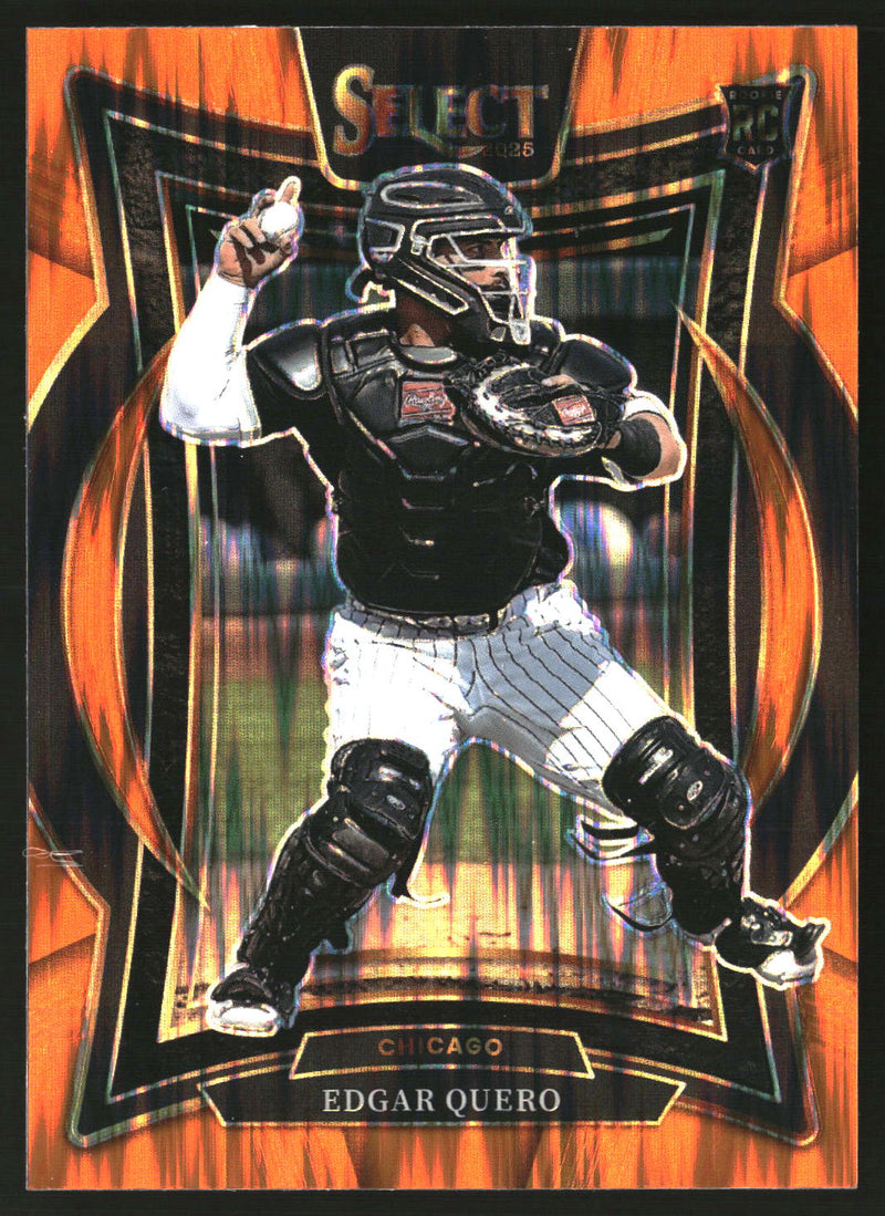 Edgar Quero 2025 Panini Select #8 Orange Flash Prizms