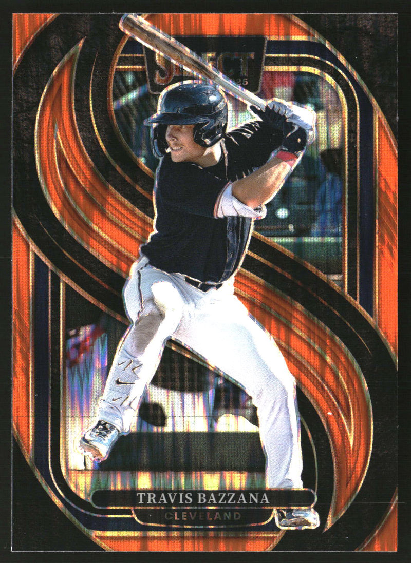 Travis Bazzana 2025 Panini Select #131 Orange Flash Prizms