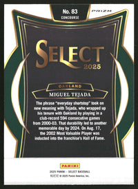 Miguel Tejada 2025 Panini Select #83 Orange Flash Prizms