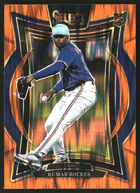 Kumar Rocker 2025 Panini Select #61 Orange Flash Prizms RC