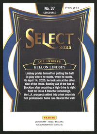 Kellon Lindsey 2025 Panini Select #37 Orange Flash Prizms