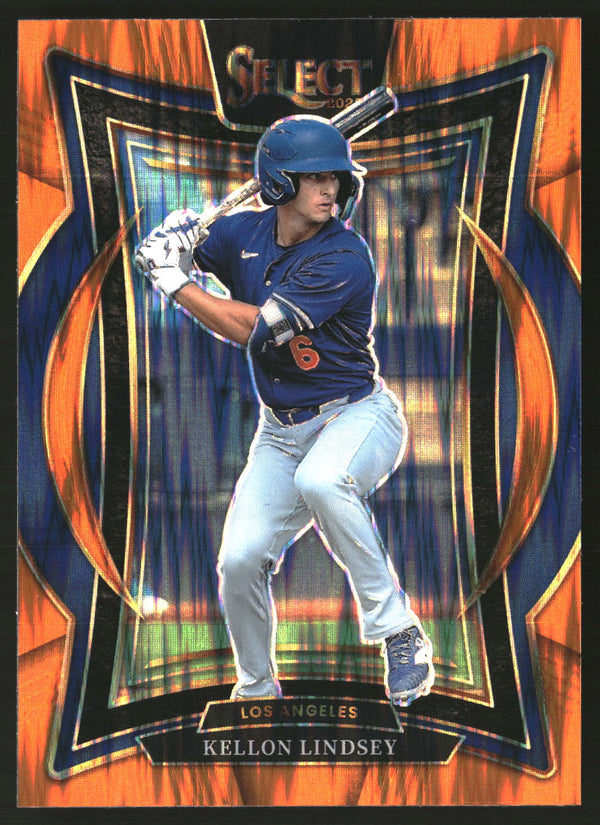 Kellon Lindsey 2025 Panini Select #37 Orange Flash Prizms
