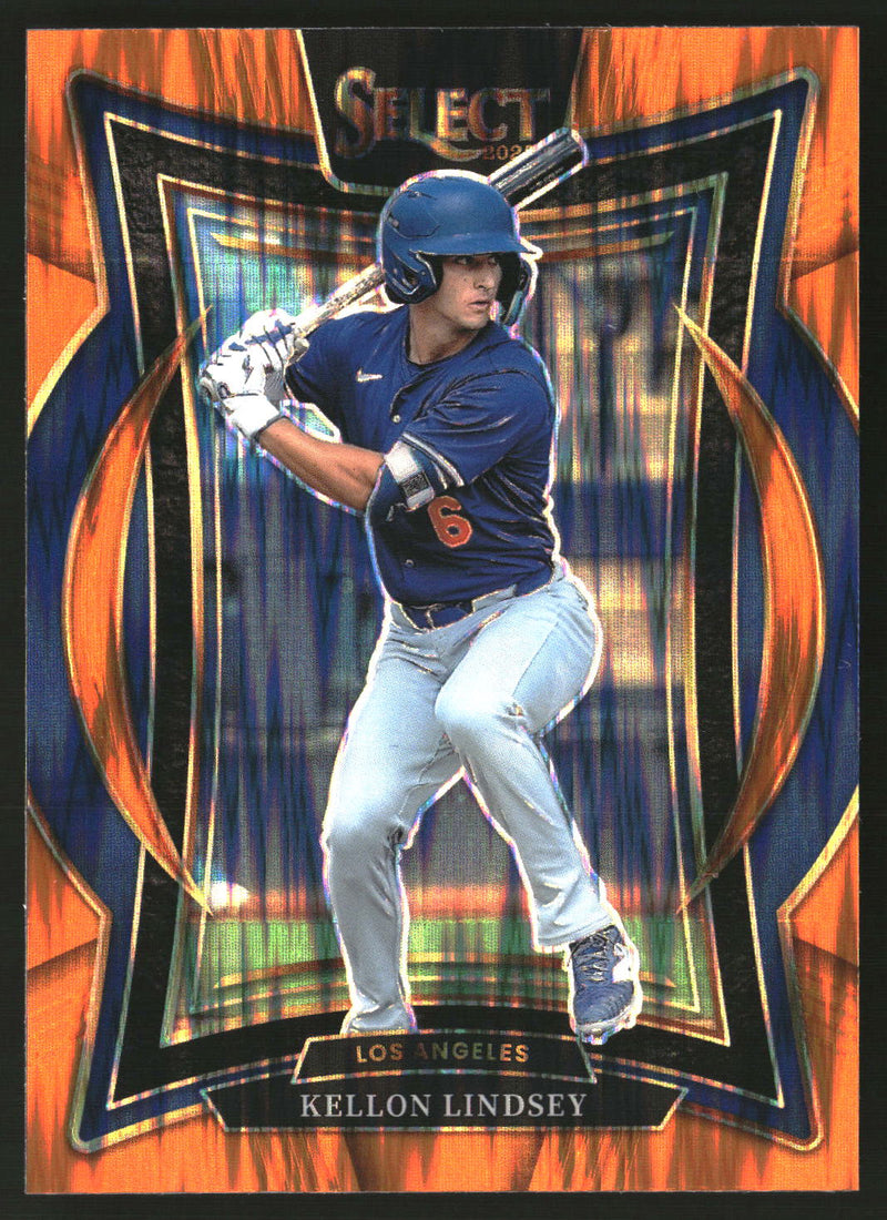 Kellon Lindsey 2025 Panini Select #37 Orange Flash Prizms