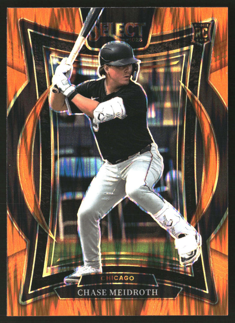 Chase Meidroth 2025 Panini Select #55 Orange Flash Prizms