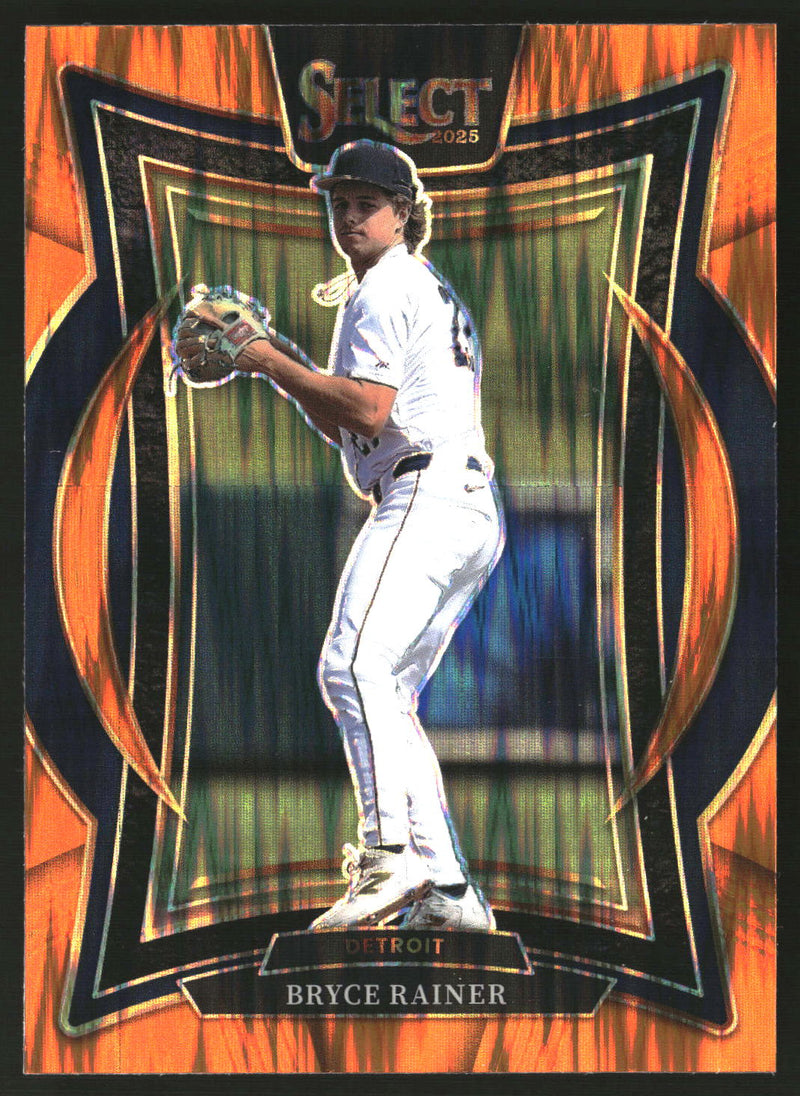 Bryce Rainer 2025 Panini Select #52 Orange Flash Prizms