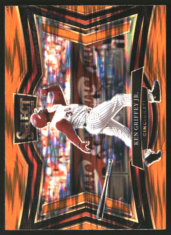 Ken Griffey Jr. 2025 Panini Select #225 Orange Flash Prizms