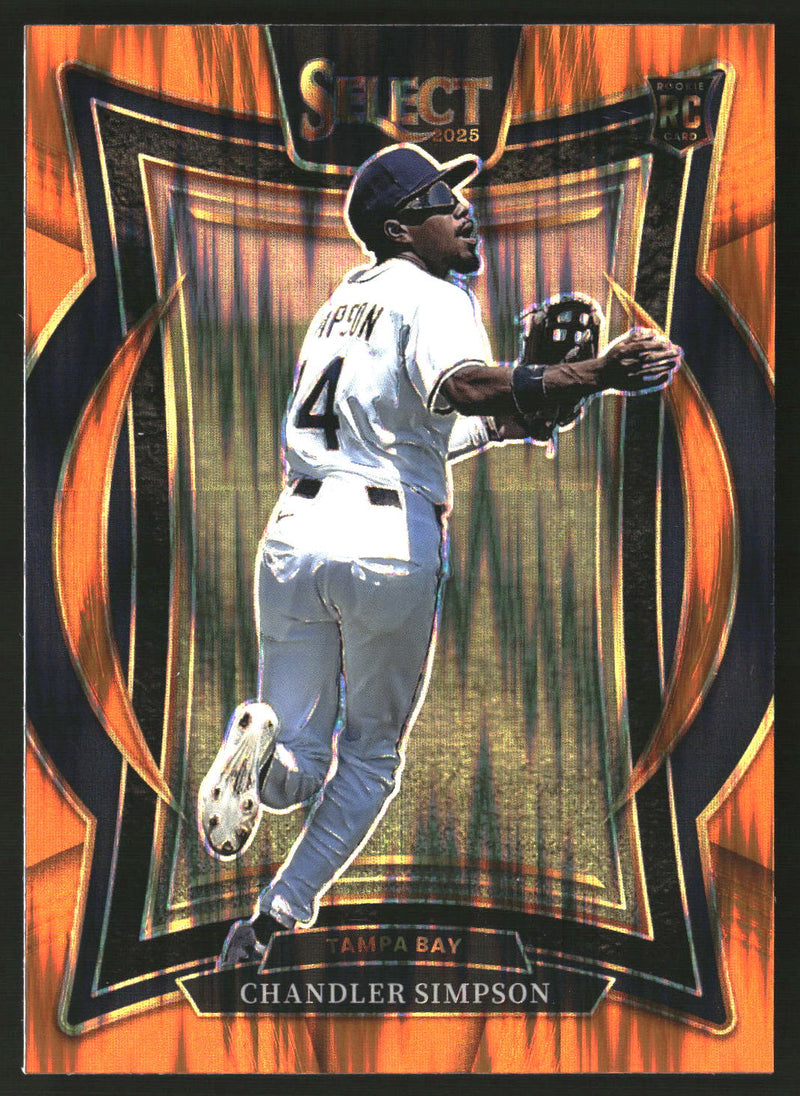 Chandler Simpson 2025 Panini Select #65 Orange Flash Prizms