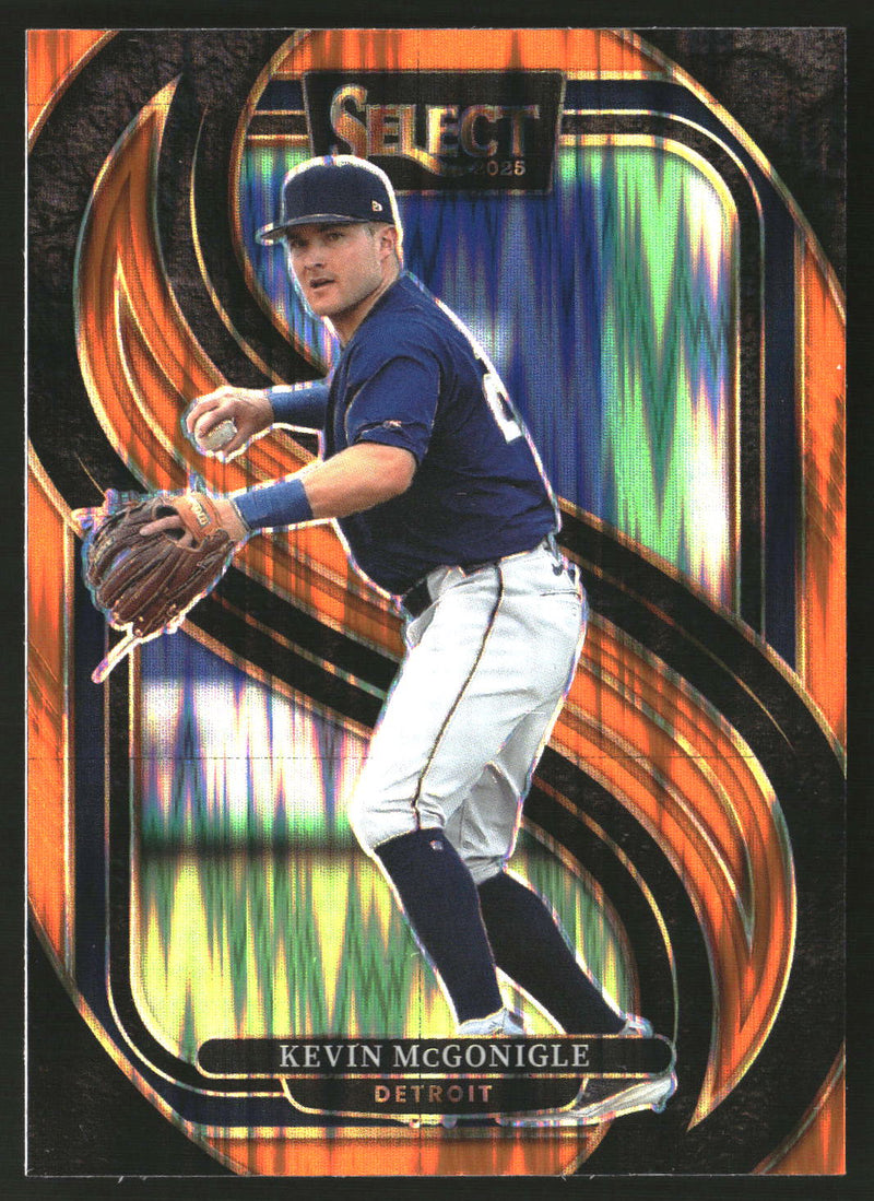 Kevin McGonigle 2025 Panini Select #124 Orange Flash Prizms