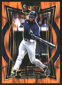 Ken Griffey Jr. 2025 Panini Select #33 Orange Flash Prizms